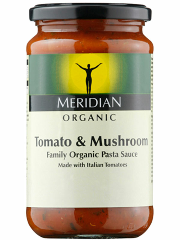 Tomato & Mushroom Sauce, Organic 440g (Meridian)