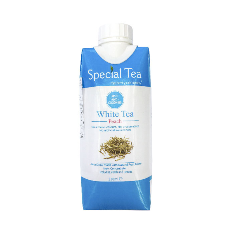 White Tea & Peach Juice Drink, 330ml (The Berry Company) Healthy Supplies