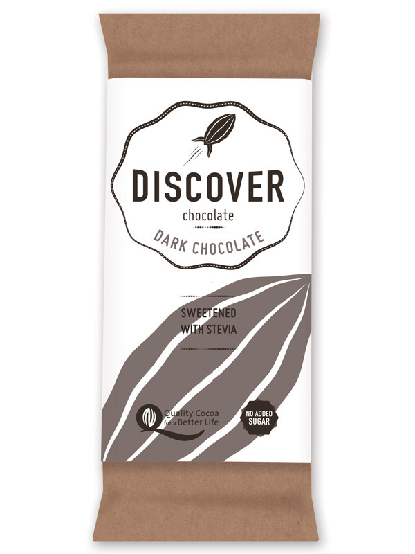 Dark Chocolate with Stevia 49g (Discover Chocolate)