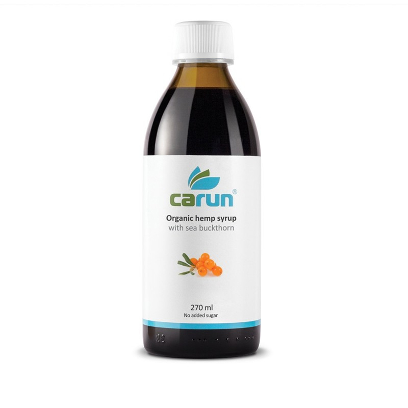 Active Hemp Bio Syrup with Sea Buckthorn, Organic 300ml (Carun)