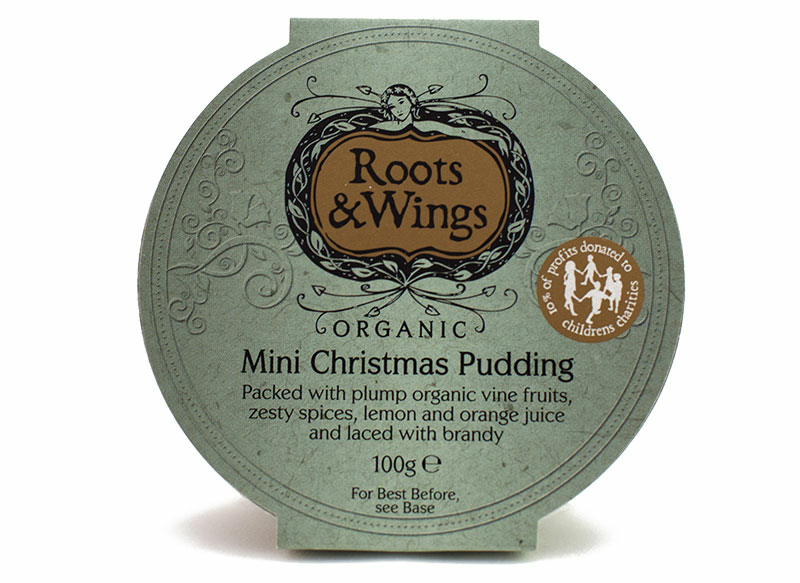 Organic Mini Christmas Pudding 100g (Roots & Wings)