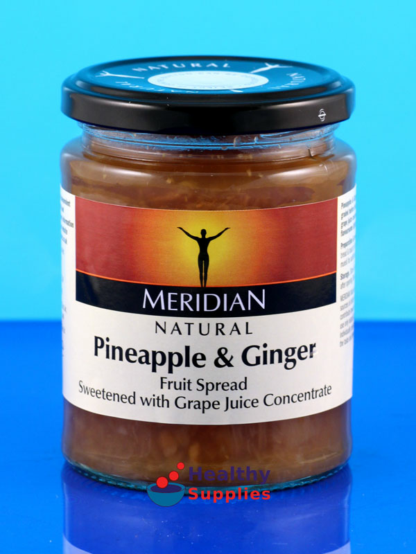 Meridian Pineapple And Ginger Jam 284g Healthy Supplies