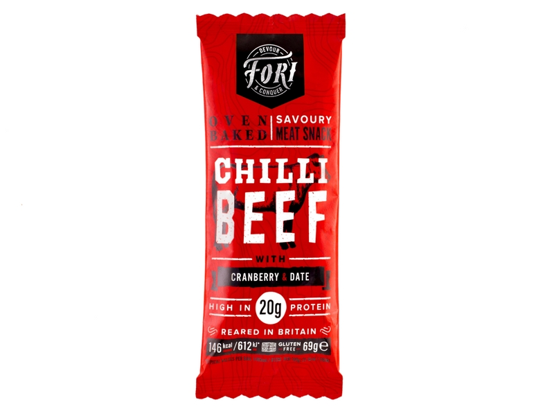 Chilli Beef Savoury Meat Snack Bar 69g (Fori)