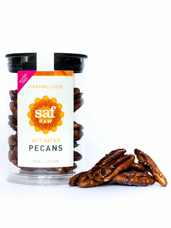 Caramelised Activated Pecans 50g (Saf Raw)