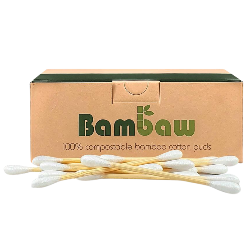 Organic 200 Bamboo Cotton Buds (Bambaw) Healthy Supplies