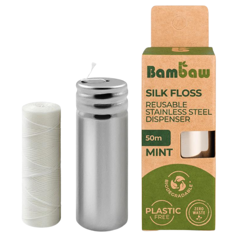 Reusable Stainless Steel Silk Floss Dispenser (Bambaw)
