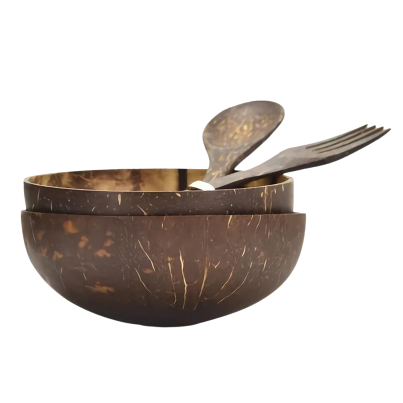 Set of 2 Coconut Bowls (Bambaw) Healthy Supplies