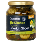 Demeter Organic Gherkin Slices Sweet & Sour 350g (Clearspring)