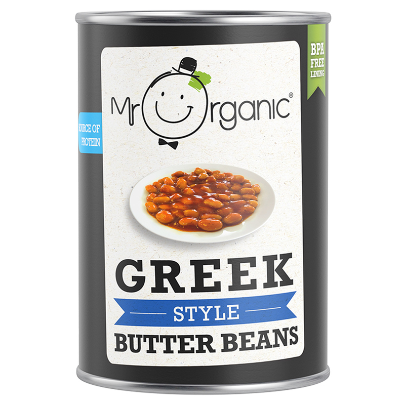 Organic Greek Style Butter Beans 400g (Mr Organic)