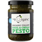 Organic Basil & Chilli Pesto 130g (Mr Organic)