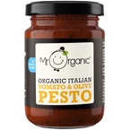 Organic Tomato & Olive Pesto 130g (Mr Organic)