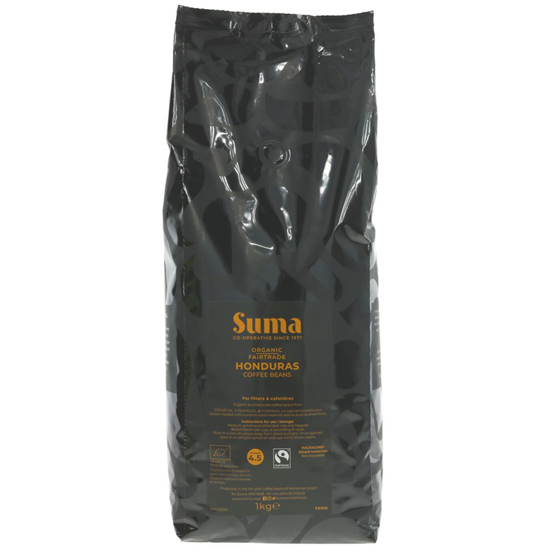 Organic Honduras Coffee Beans 1kg (Suma)