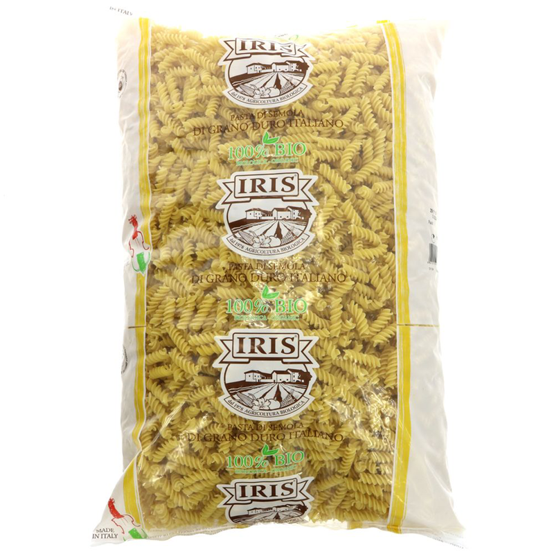 Organic Fusilli White Pasta 5kg (Iris)