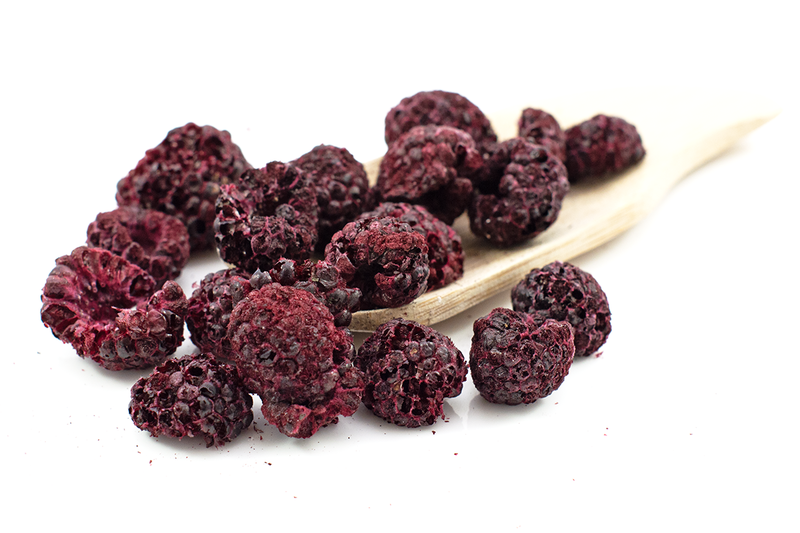 Freeze-Dried Black Raspberries 250g (Sussex Wholefoods)