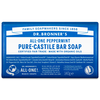 All-One Peppermint Pure Castile Soap Bar 140g (Dr. Bronner
