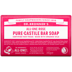 All-One Rose Pure Castile Soap Bar 140g (Dr. Bronner's)