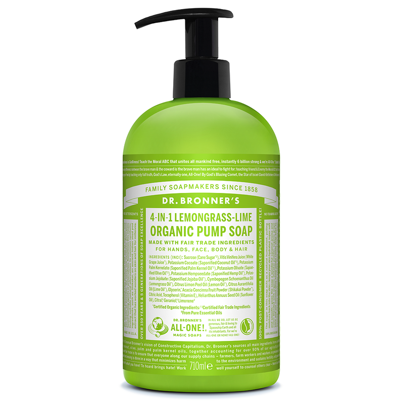 Organic Sugar Soap Lemongrass 710ml (Dr. Bronner's) Healthy Supplies