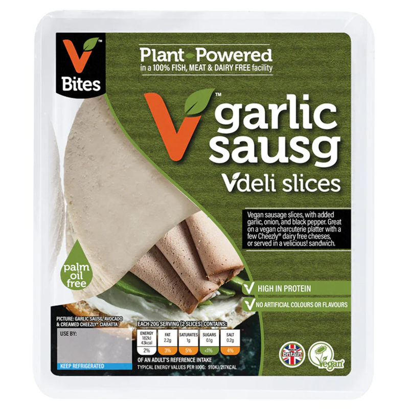 Meat Free Garlic Sausage Slices 100g (VBites)