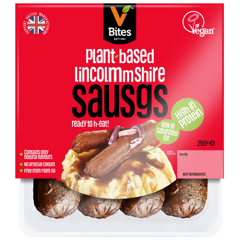 Meat Free Lincolnshire Style Sausages 295g (VBites)