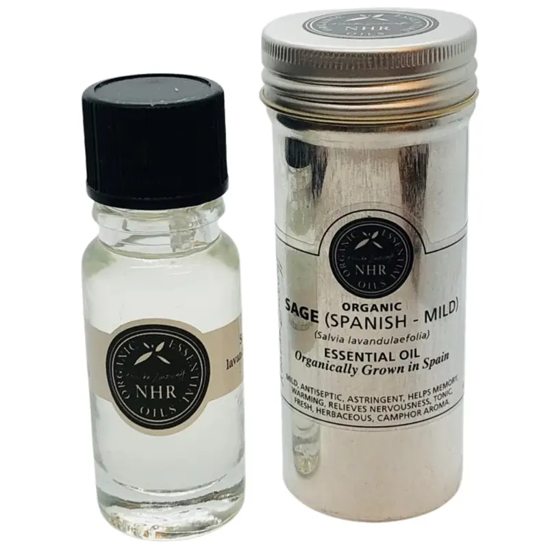 Organic Food Grade Spanish Sage Oil 10ml (NHR Organic Oils) | Healthy ...