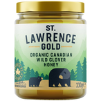 Organic Pure Wild Clover Honey 330g (St Lawrence Gold)