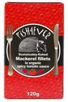 Mackerel Fillets in Spiced Tomato Sauce 120g (Fish4Ever)