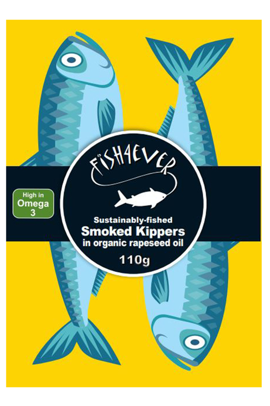 Organic Smoked Kippers in Rapeseed Oil 110g (Fish4Ever) Healthy Supplies