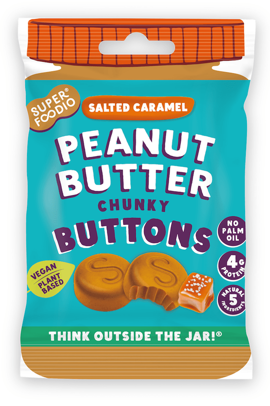 Salted Caramel Peanut Butter Buttons 20g (Superfoodio)