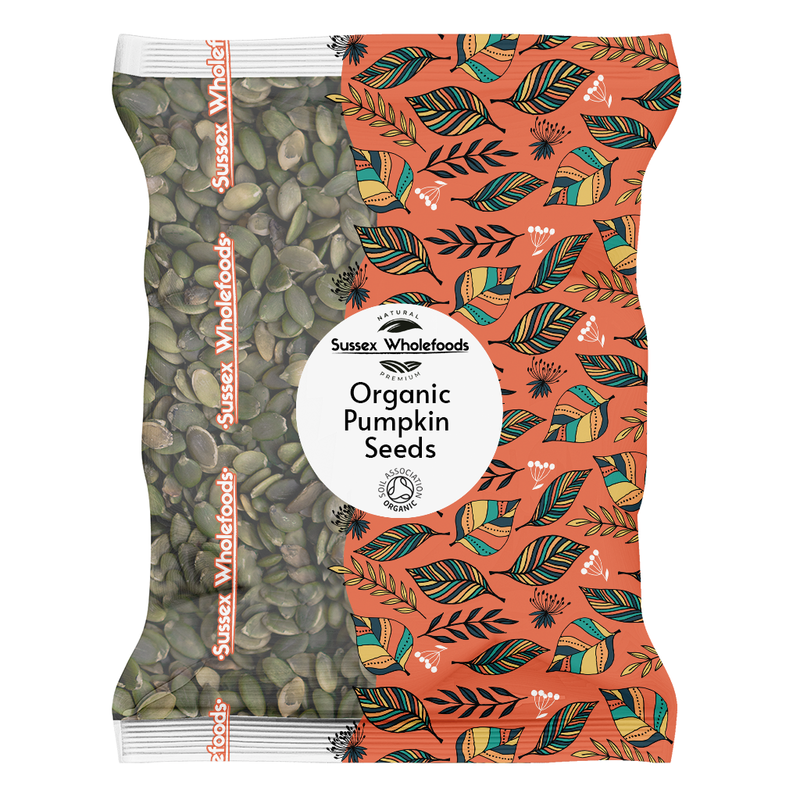 Organic Pumpkin Seeds 1kg (Sussex Wholefoods) Healthy Supplies