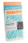 Animal Print Compostable Sponge Cloths 4 pack (Ecoliving)