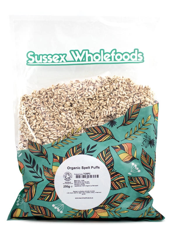 Organic Spelt Puffs 250g (Sussex Wholefoods)