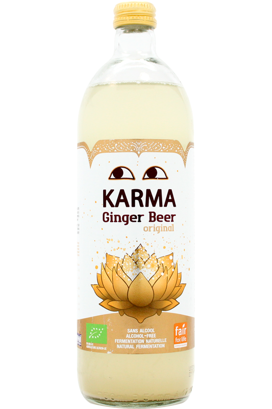 Organic Non Alcoholic Fermented Ginger Beer 750ml (Karma Kombucha
