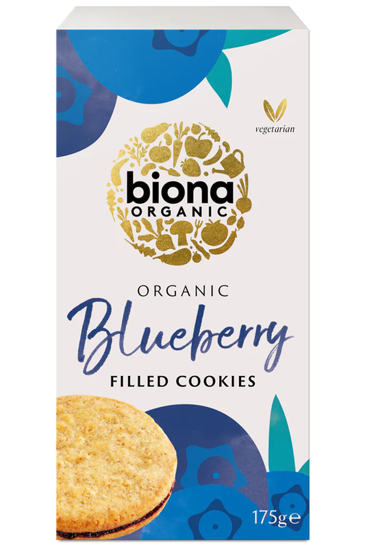 Organic Blueberry Cookies 175g (Biona)