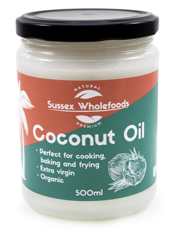 Organic Extra Virgin Coconut Oil 500g (Sussex Wholefoods) Healthy
