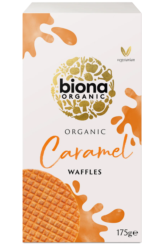 Organic Caramel Syrup Waffles 175g (Biona)