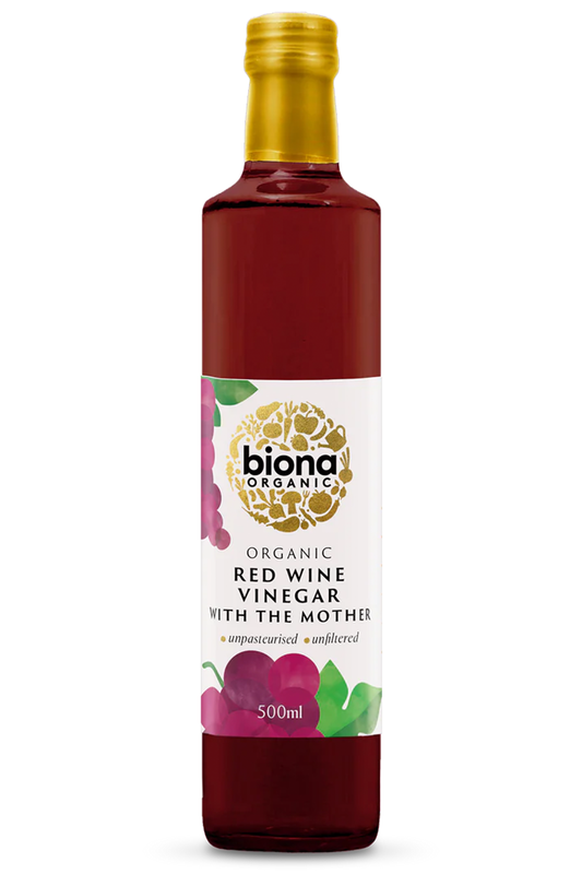 Organic Red Wine Vinegar with the Mother 500ml (Biona) Healthy Supplies