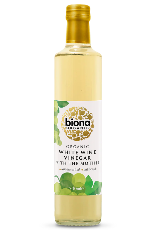 Organic White Wine Vinegar with the Mother 500ml (Biona)