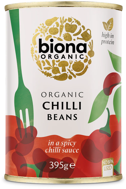 Organic Chilli Beans 420g (Biona)