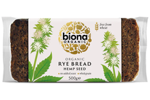 Organic Hemp Seed Rye Bread 500g (Biona)