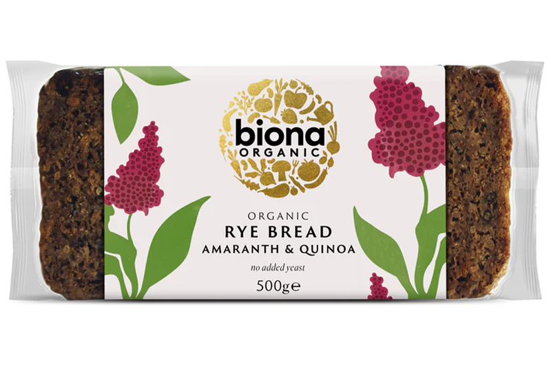Organic Rye Bread with Amaranth & Quinoa 500g (Biona)