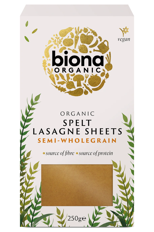 Organic Spelt Lasagne Sheets 250g (Biona)