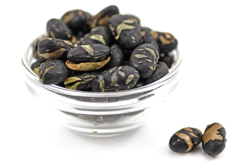 Roasted & Salted Black Soya Beans 500g (Sussex Wholefoods)