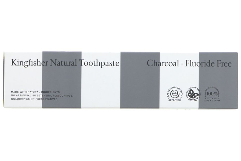 Charcoal FluorideFree Toothpaste 100ml (Kingfisher) Healthy Supplies