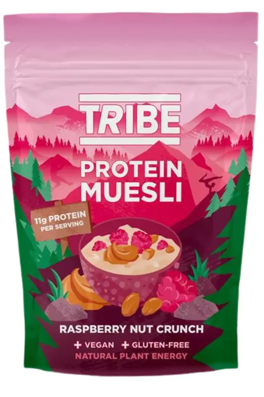 Myseli Raspberry Raspberry Nut Crunch Protein Muesli 400g (Tribe) | Healthy Supplies