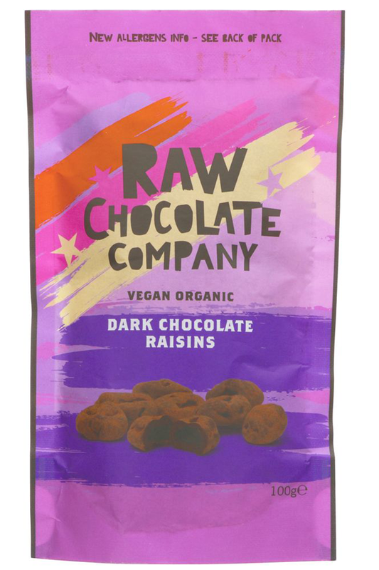 Organic Dark Chocolate Raisins 100g (Raw Chocolate Co.)