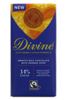 Milk Chocolate Orange Crisp Bar 90g (Divine)