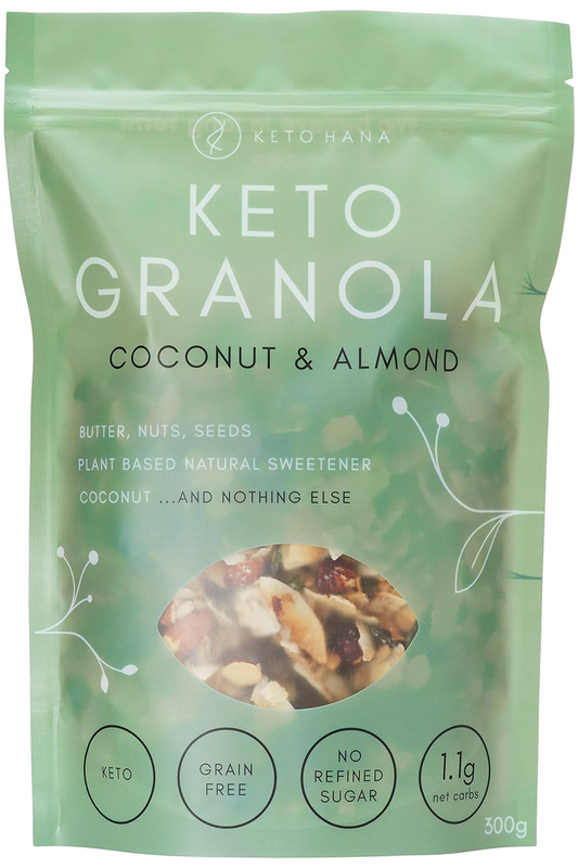 Coconut & Almond Keto Granola 300g (Keto Hana) Healthy Supplies
