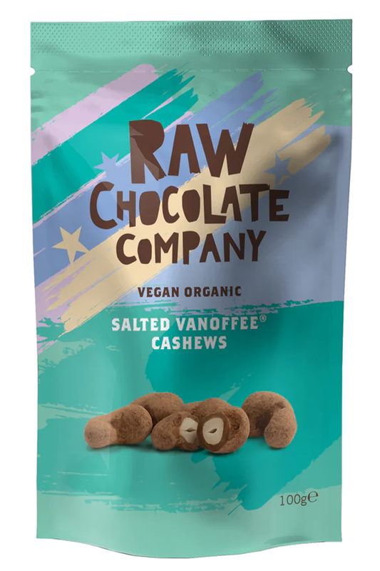 Organic Salted Vanoffee Cashews 100g (Raw Chocolate Co.)