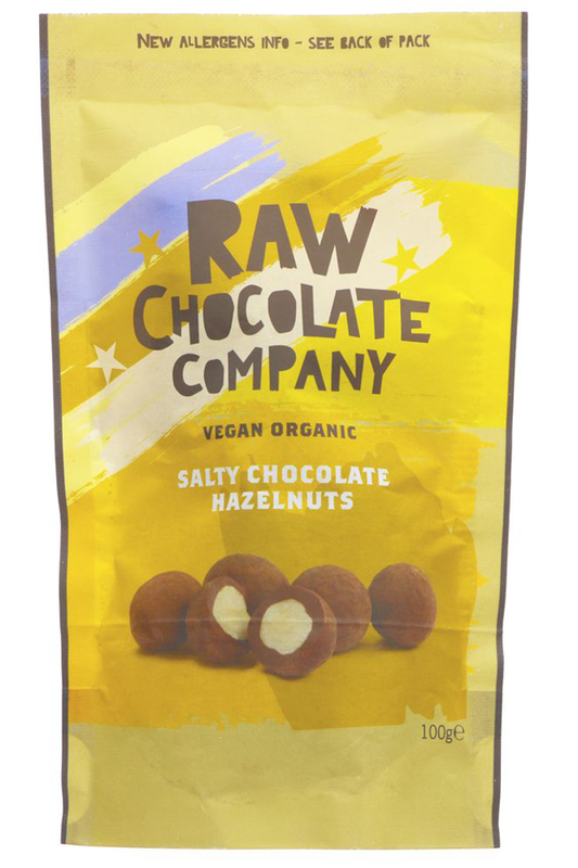 Organic Salty Chocolate Hazelnuts 100g (Raw Chocolate Co.)