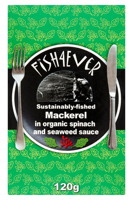 Mackerel with Spinach and Seaweed 120g (Fish4Ever) Healthy Supplies